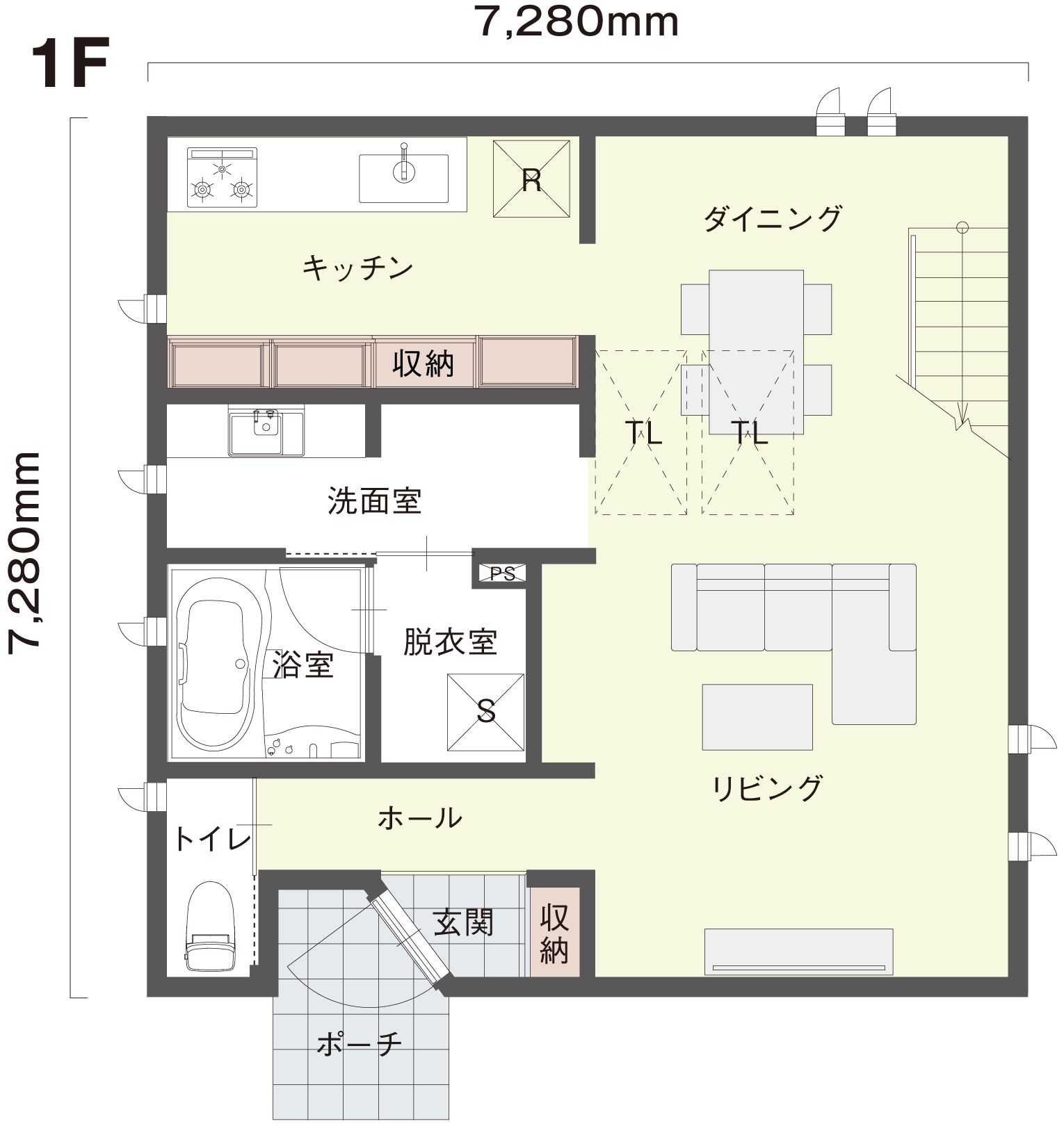 1階間取り図