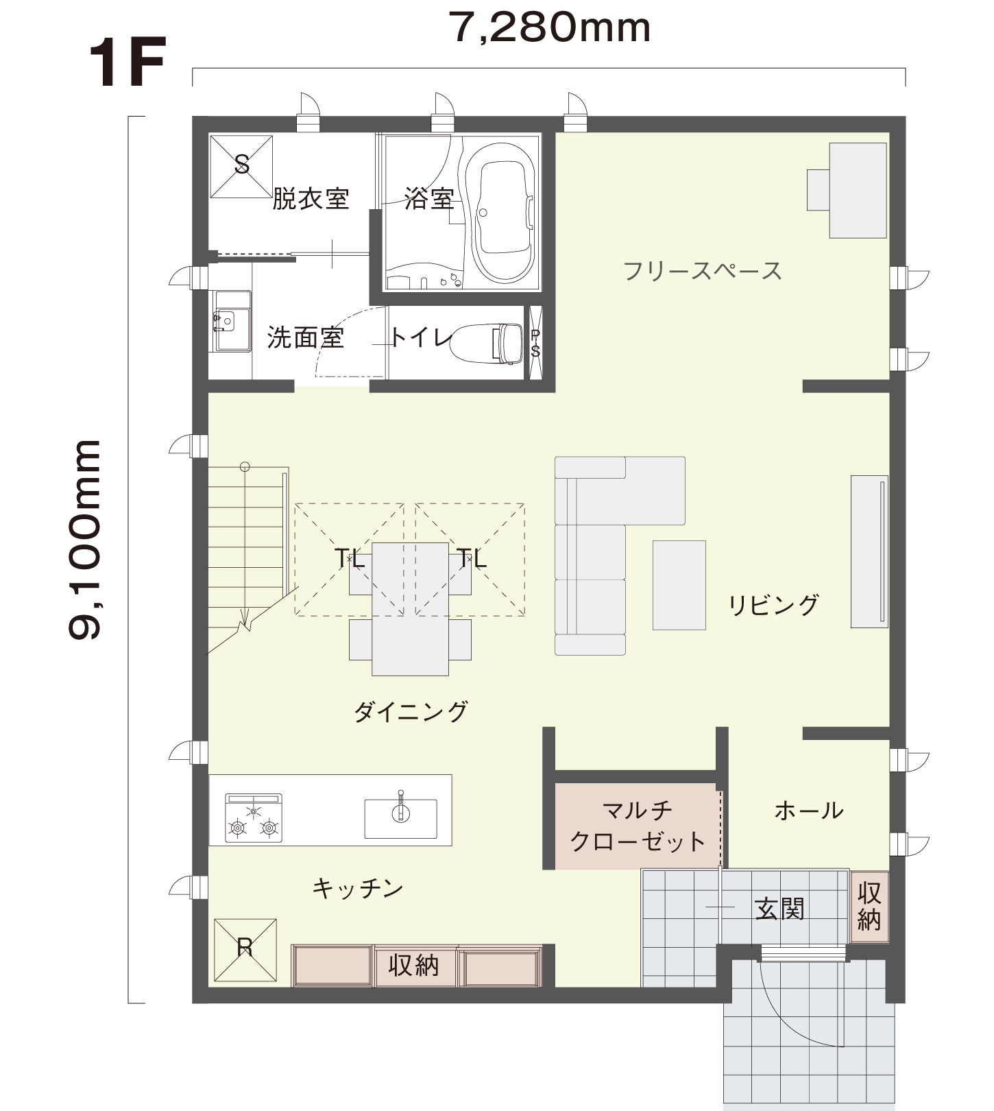 1階間取り図