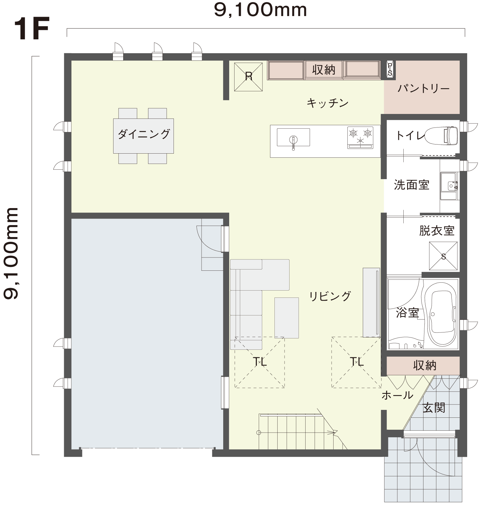 1階間取り図