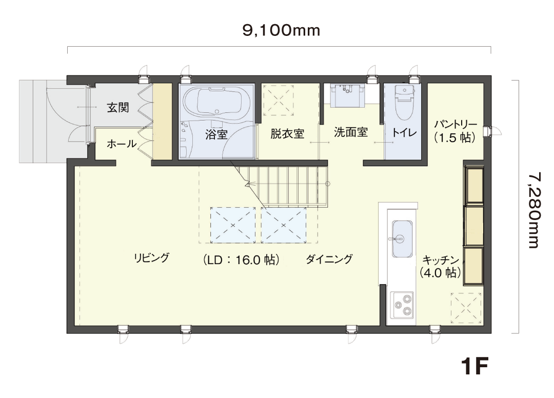 1階間取り図