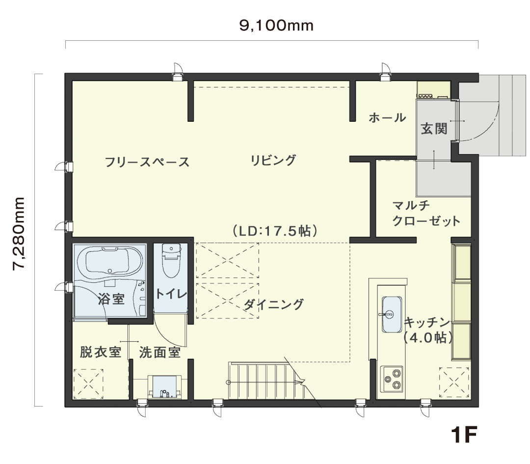 1階間取り図