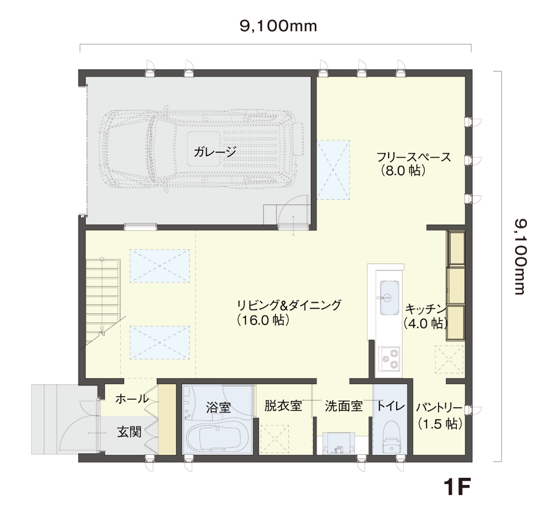 1階間取り図