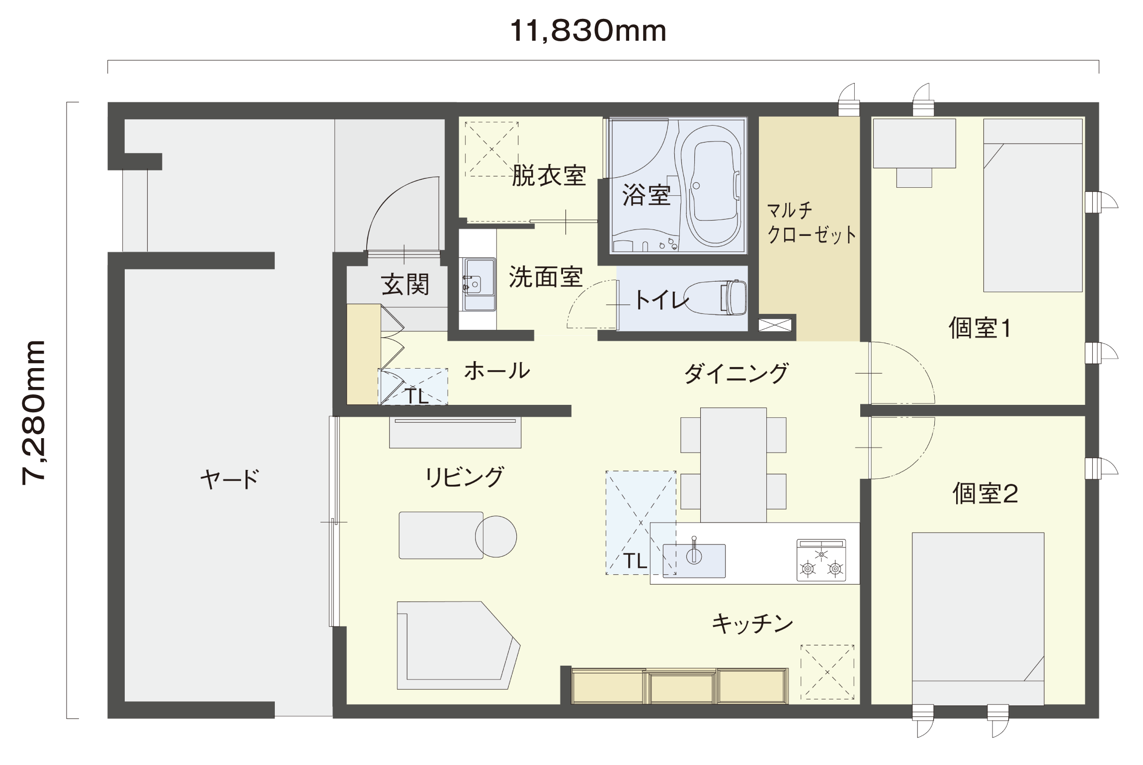 1階間取り図