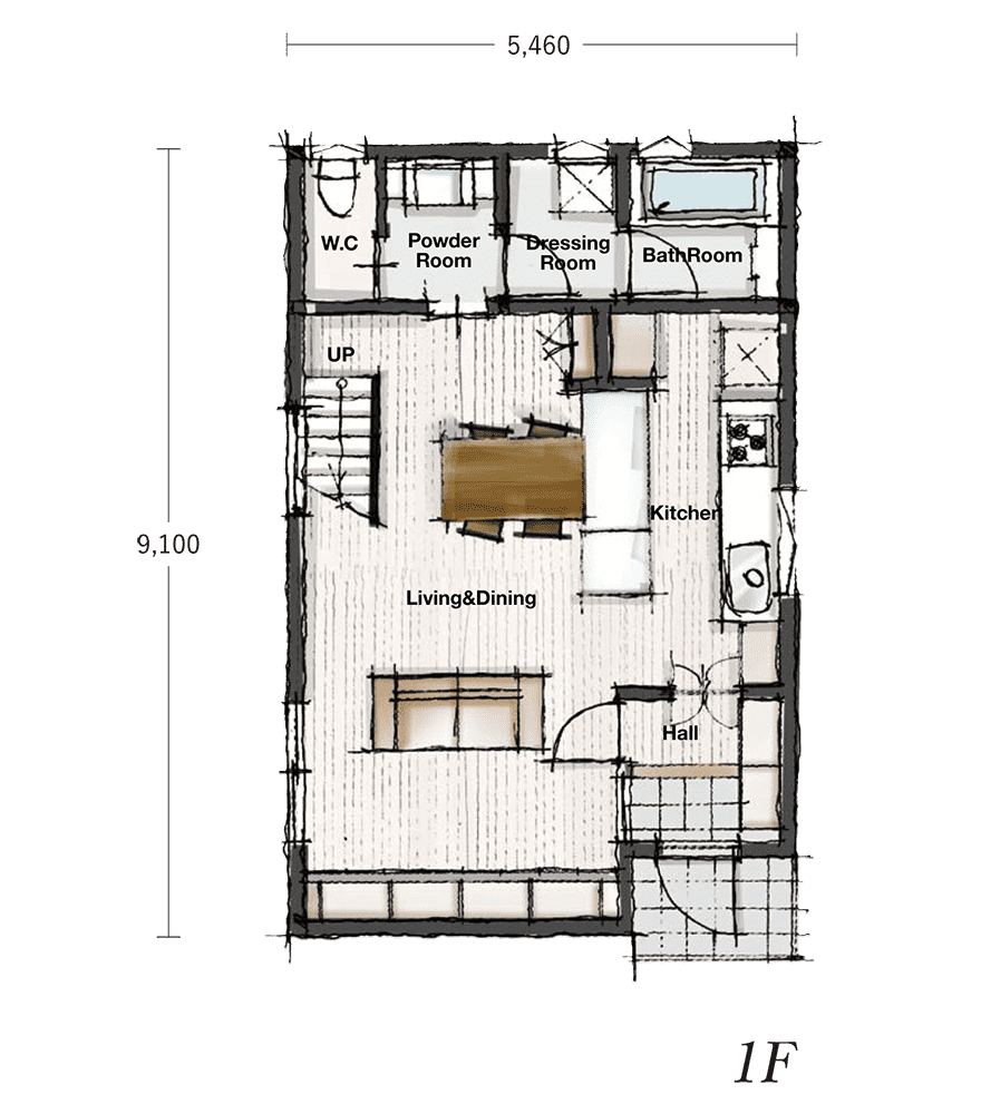 1階間取り図